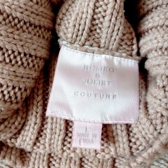 ROMEO & JULIET COUTURE Boxy Oversized Turtleneck Transitional Sweater sz: L - Picture 6 of 8